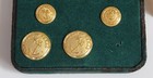 Set Of 4 Ben Silver Charleston 14k Gold Filled     Republic Of Texas Navy Buttons