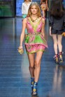 Nwt Runway D g 2012  Dolce   Gabbana  Silk Scarf Pink Mini Dress  It 42  Us 6