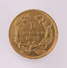 1857 Gold Liberty Head Dollar  1 Ex-jewelry - Polished  b3089 