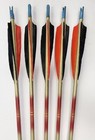 5 - Vintage Wood Arrows W field Points  Arrow Of Light  Decoration  Crafts