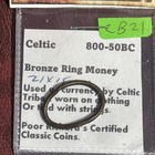 Ancient Crude Celtic Bronze Ring Proto-money 800-50 Bc   21 X 15 Mm  F s  Cb21