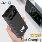50000mah 120w Portable Power Bank External Battery Fast Charger For Cell Phone