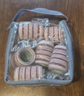 Hair Rollers curlers Set Assorted Sizes Clear Zip Travel Case