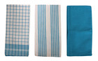 Set Of 3 Kitchen Towels 17 75 x25 6  Soft   Durable Cotton Blend  Turquoise