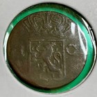 1836 Netherlands Dutch East Indies Sumatra 1 Cent Coin