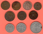 Latvia 1922-1939s  Lot Of 10 Coins 6617