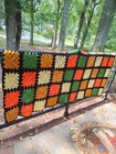 Handmade Crochet Throw Blanket Granny Square Afghan 66x42  Roseanne Connor Style