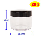 20pcs 20ml Makeup Sample Round Pot 20g Empty Storage Jars  Small Plastic Cosmeti