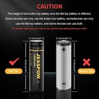 4 Pack 18650 Rechargeable Battery Lithium With Charger 3 7v 3300mah Flat Top    