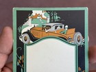 Early 1900   s Vintage Federal Tires Advertising Ink Blotter With Car Graphics