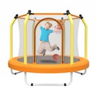 55   Trampoline For Kids Toddler Trampoline W  Basketball Hoop In outdoor Safety