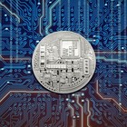 9pcs Silver Bitcoin Coins Commemorative New Collectors Gold Plated Bit Coin Us
