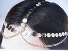 New Women Gold Headband Head Waves Metal Chain Jewelry Hair Piece Trendy Fashion