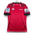 Adidas Crusaders Rugby Jersey Mens L Red Polyester Geometric Super Rugby Ed7949