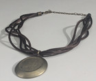 Vintage King Edward Vii   Queen Alexandra Coronation Medal Pendant Necklace