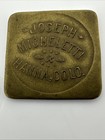 Square Joseph Micheletti Hanna Colorado Trade Token Good For 10   Brass Antique