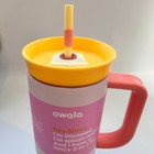 Owala 40oz Stainless Steel Straw Tumbler 40oz      pink Skies       Free Shipping