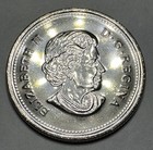 2010 Canadian 25 Cent Bu Colorized Poppy Quarter Wwii 65th Anniversary  Beauty 