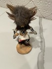Vintage Navajo Owl Kachina Doll Signed By Rena Mescal 8in 1970s-1990s Handmade