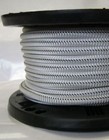 1 4  Bungee Shock Cord White W  Black Tracer Marine Grade Heavy Duty 500 Ft