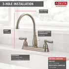 Delta Foundations 2-handle Kitchen Faucet Stainless-certified Refurbished