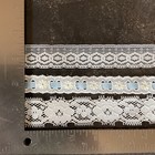 Vintage Cream Lace   Eyelet Sewing Trim Lot 9 Yards Combined Total 3 Yds Each