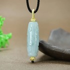 Burmese Jade Nine Eye Dzi Bead Pendant Handmade New Chinese Style Jewelry