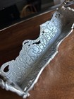 2002 Vintage Arthur Court Grape Vines Aluminum Footed Cracker Tray