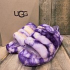 Ugg Fluff Yeah Marble Slide Wool Slipper Sandal Violet Night Womens Us 7 