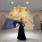 Worship Flags Praise Dance Streamers Rectangle Chiffon Fire Holy Spirit Church 