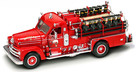 Ford Fire Engine Truck Pumper Pickup Red Vintage Classic Antique Metal Model Car
