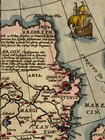 1570 China Japan America Unusual Historic Map - 24x32