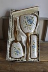 Vintage Delina Floral Vanity Set Dressing Table Set Made In England Bridal Gift 