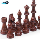 Wooden Chess Pieces Large 4 5  King Set Of 32 Luxury Staunton