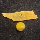 Tennessee Tn Souvenir State Lapel Pin Hat Vest Tie Tack Resin Gold Tone Travel