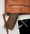 Leather Pencil Case - Full Grain Leather Zippered Pen Pouch - Stationery Bag Pen