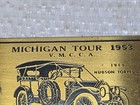 Vmcca Brass Michigan Tour Dash Plate Plaque 1953  2     3   Tawas Alpena  Gaylord