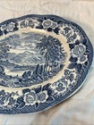 Vintage Royal Warwick Lochs Of Scotland Creran Oval Serving Platter 12  Blue
