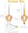 Night Lights Plug Into Wall Decorative Bubble Light  1 Clear 