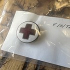 Vintage Enameled Red Cross Pin - Rare Wwi