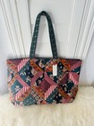 Nwt Vera Bradley X Anthropologie Hathaway Tote In Patchwork Bear Print