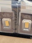 America   s Collectibles By Jtv   Ssm007 24k Yellow Gold 1g Blister Pack Set Of 2