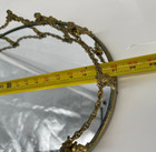 Vintage Oval Mirror Tray Gold Cherubs 21 