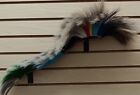 Nice Hand Crafted Multicolored 18  Native American Indian Horsehair Dance Roach