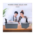 V  eske Large Sous Vide Container With Lid And Insulating Sleeve    Fast Usa