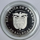 1975 129 5g  925 Silver Proof Panama 20 Balboas In A Capsule W  Box And Coa