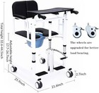 Patient Lift Transfer Chair  Lift Wheelchair For Home lightweight Bedside Bath  