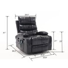 Electric Power Lift Recliner Chair Sofa Home Theater Seating With Cup Holdersus
