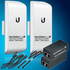 Pre-configured Bundle Of 2 Ubiquiti Nanostation Locom5 P2p-2 Units Kit-open Box