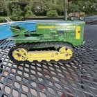John Deere Vintage Diecast Crawler Track Tractor Farm Vehicle Green Yellow Black